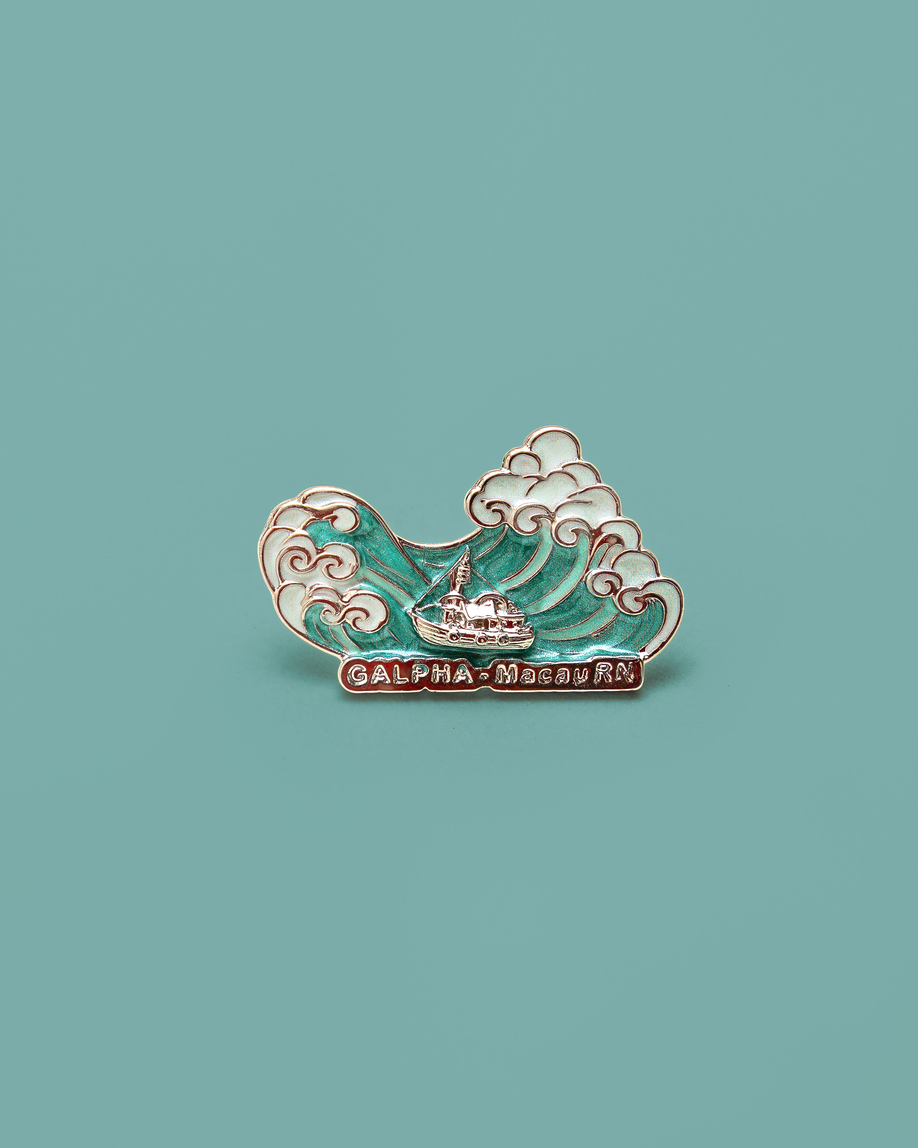 Pin - Barco Com Ondas