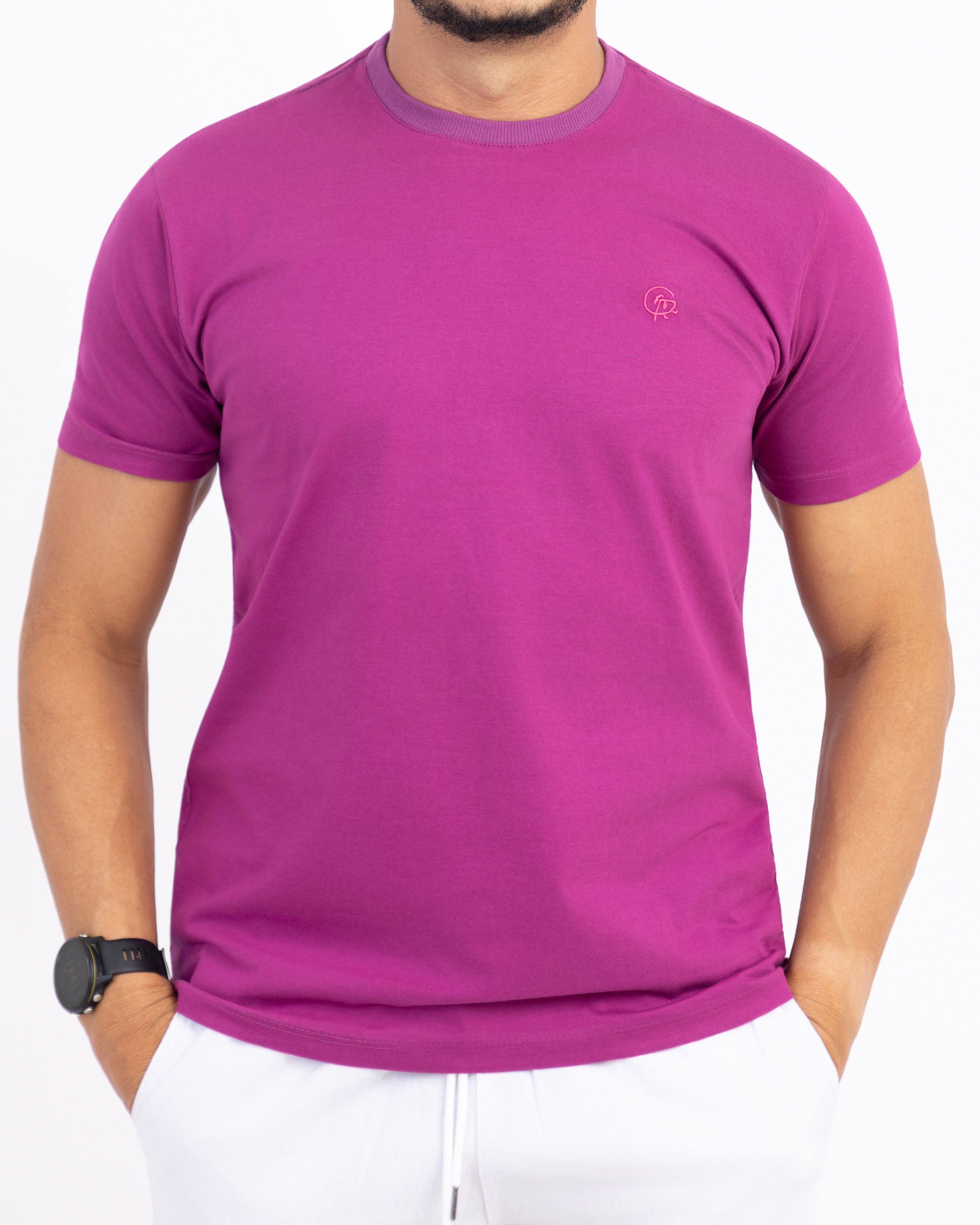 Camiseta Básica - Violetas & Rosas